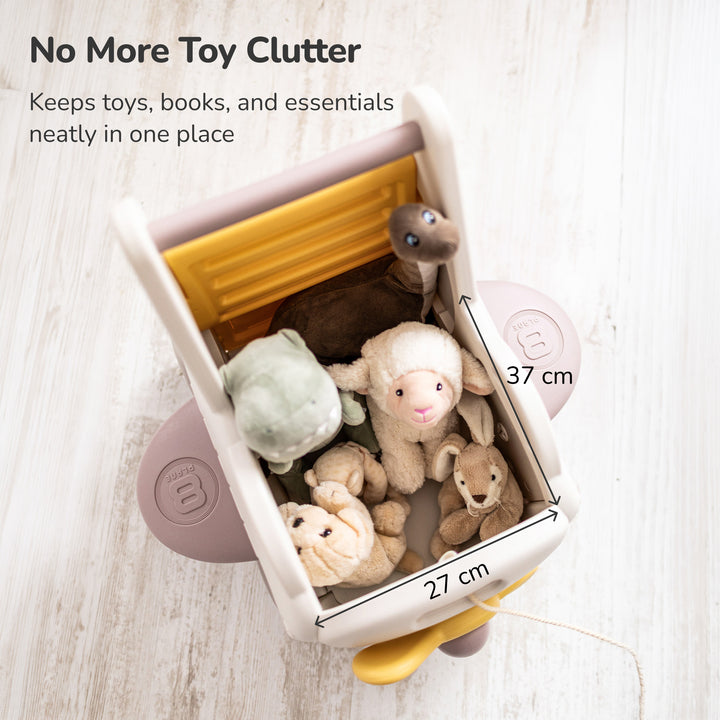 4-IN-1 BABY WALKER, PUSH TOY, AND RIDE-ON WAGON – TOY ORGANIZER WITH SPEED CONTROL