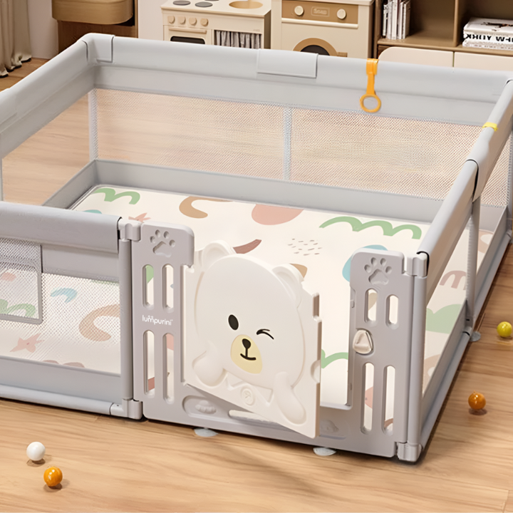 BABY PLAYPEN 120X180 – SAFE ACTIVITY CENTER & PLAY AREA WITH DOOR