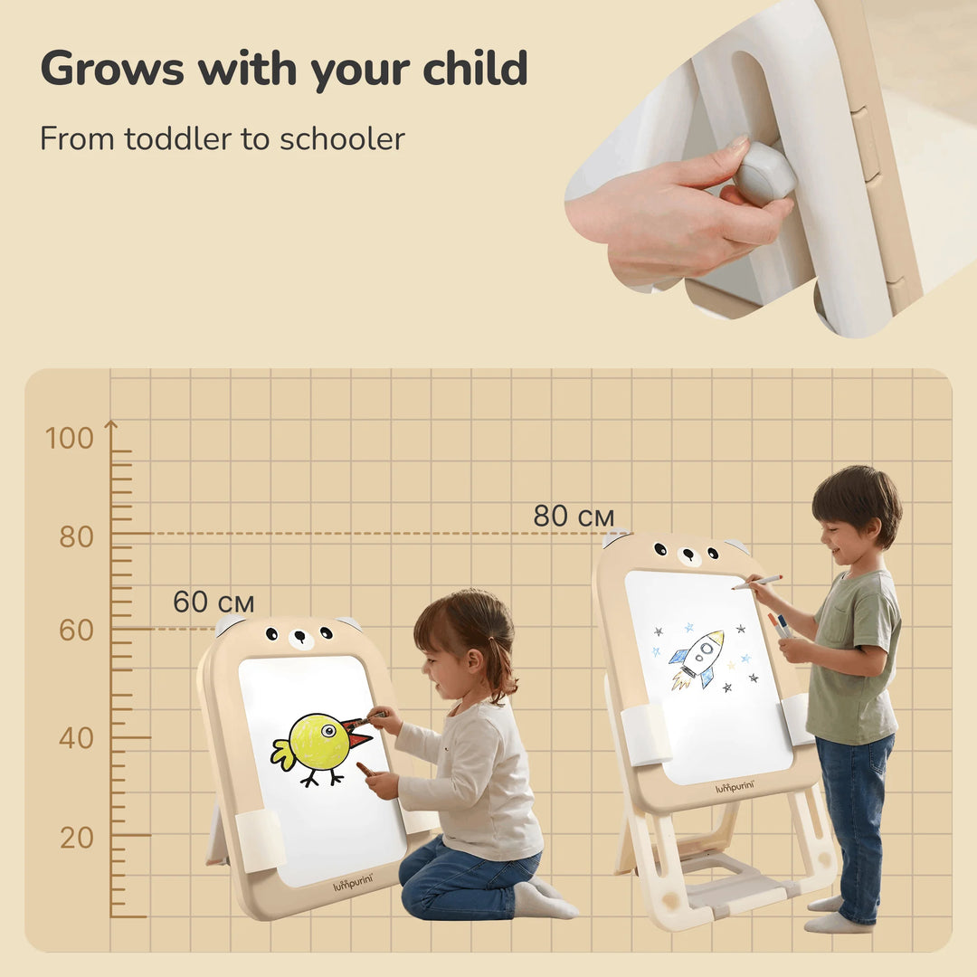 2-In-1 Magnetic Educational Kids Board + Chair + Accessories