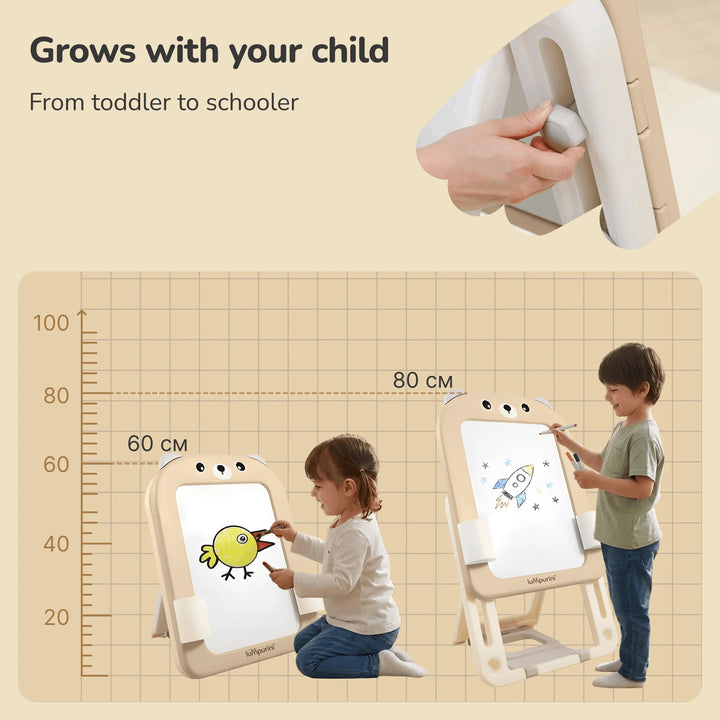 2-In-1 Magnetic Educational Kids Board + Chair + Accessories