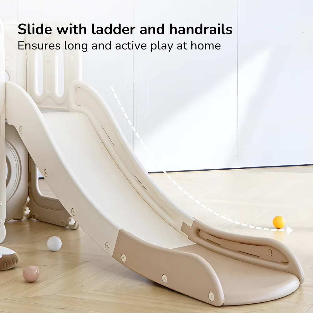 4-IN-1 INDOOR & GARDEN KIDS' PLAYGROUND: SWING, SLIDE, TUNNEL, PLAYHOUSE