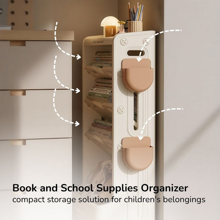 CHILDREN'S BOOK & TOY ORGANIZER – LARGE STORAGE RACK – KIDS BOOKSHELF & UNIT