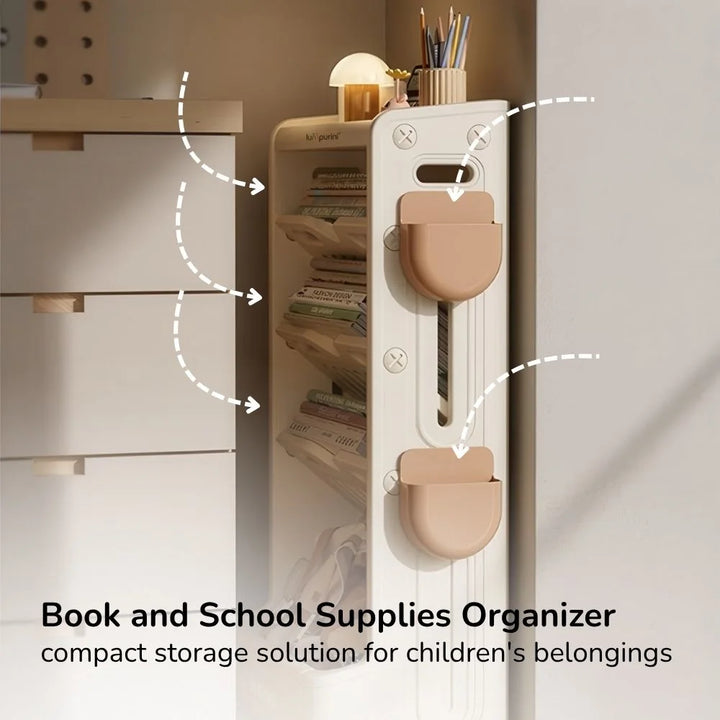 CHILDREN'S BOOK & TOY ORGANIZER – LARGE STORAGE RACK – KIDS BOOKSHELF & UNIT