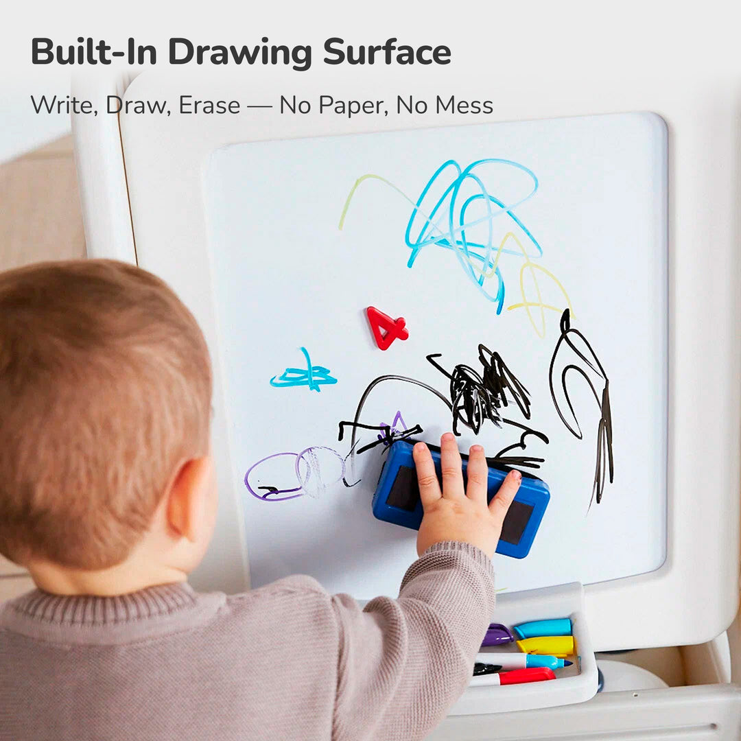 MULTIFUNCTIONAL CHILDREN'S TABLE AND CHAIR SET – LEARNING AND CREATIVITY SET