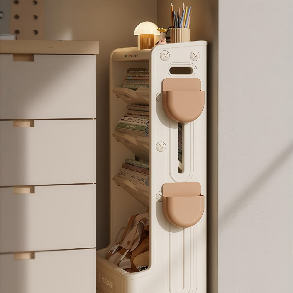 CHILDREN'S BOOK & TOY ORGANIZER – LARGE STORAGE RACK – KIDS BOOKSHELF & UNIT