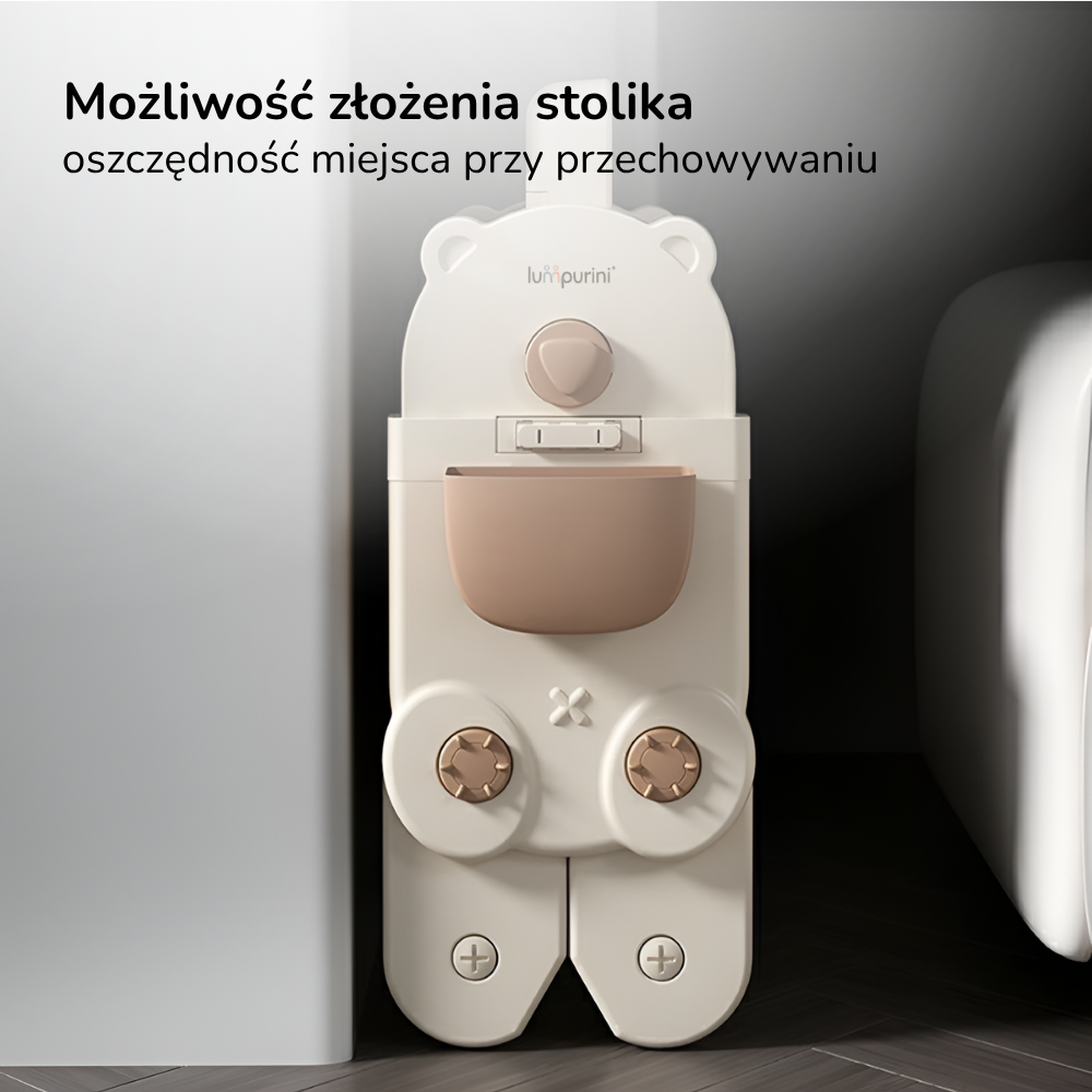 Stolik edukacyjny dla dzieci z krzesełkiem 7w1 Lumpurini Olimpia – interaktywny, z tablicą, klockami i piaskownicą