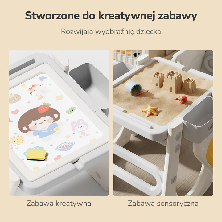 KRZESEŁKO DO KARMIENIA DZIECI 5W1 ROZKŁADANE REGULOWANE STOLIK KRZESŁO