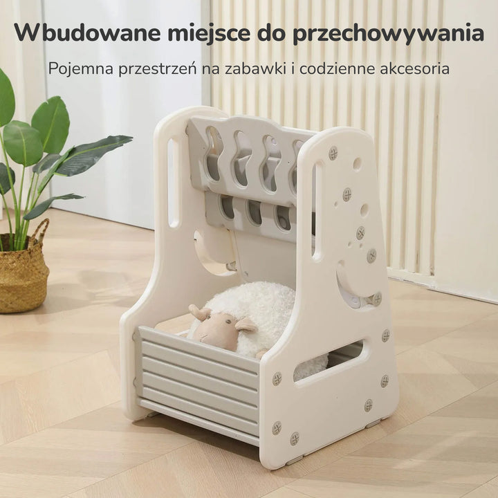 WIELOFUNKCYJNY STOLIK I KRZESEŁKO DLA DZIECI - ZESTAW DO NAUKI I TWÓRCZOŚCI
