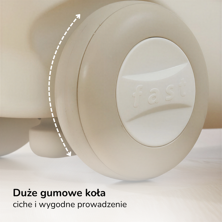 Konik na biegunach Lumpurini Teonillo – bujak z kółkami, poręczami i rączką dla rodzica