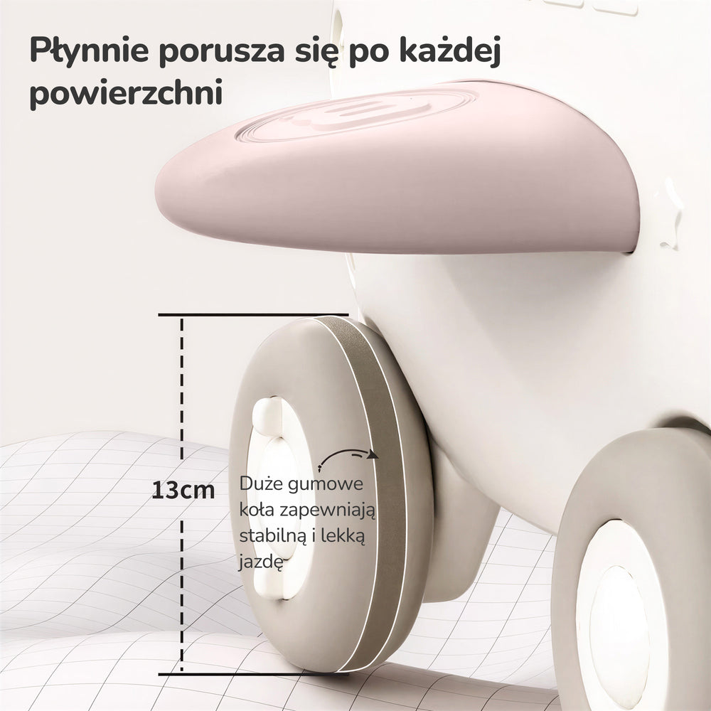 PCHACZ CHODZIK JEŹDZIK WÓZEK 4W1 ORGANIZER NA ZABAWKI REGULACJA PRĘDKOŚCI