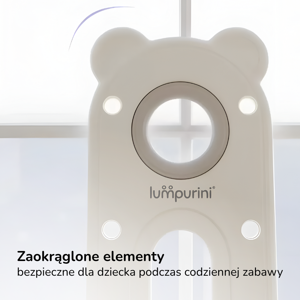 Regał na zabawki i książki Lumpurini Brandano – organizer z 10 pojemnikami i 4 półkami