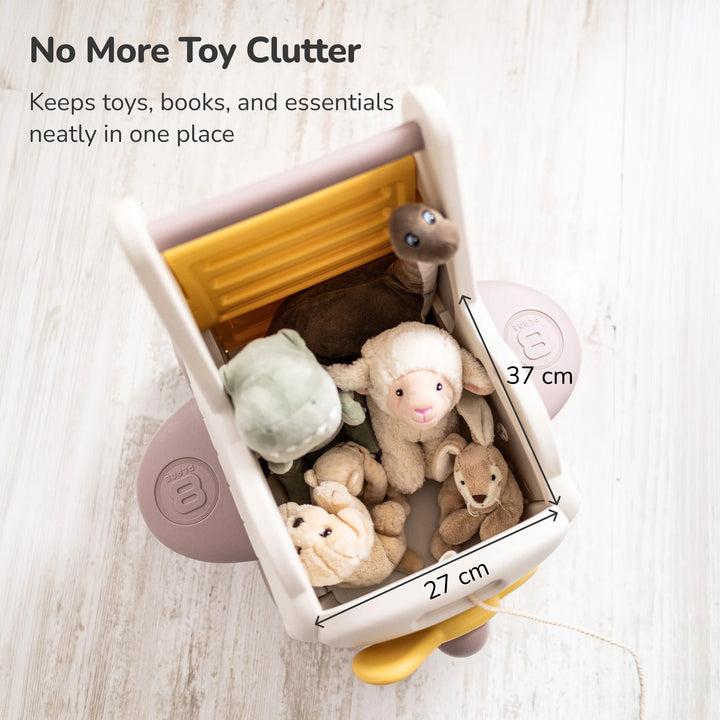 4-IN-1 BABY WALKER, PUSH TOY, AND RIDE-ON WAGON – TOY ORGANIZER WITH SPEED CONTROL