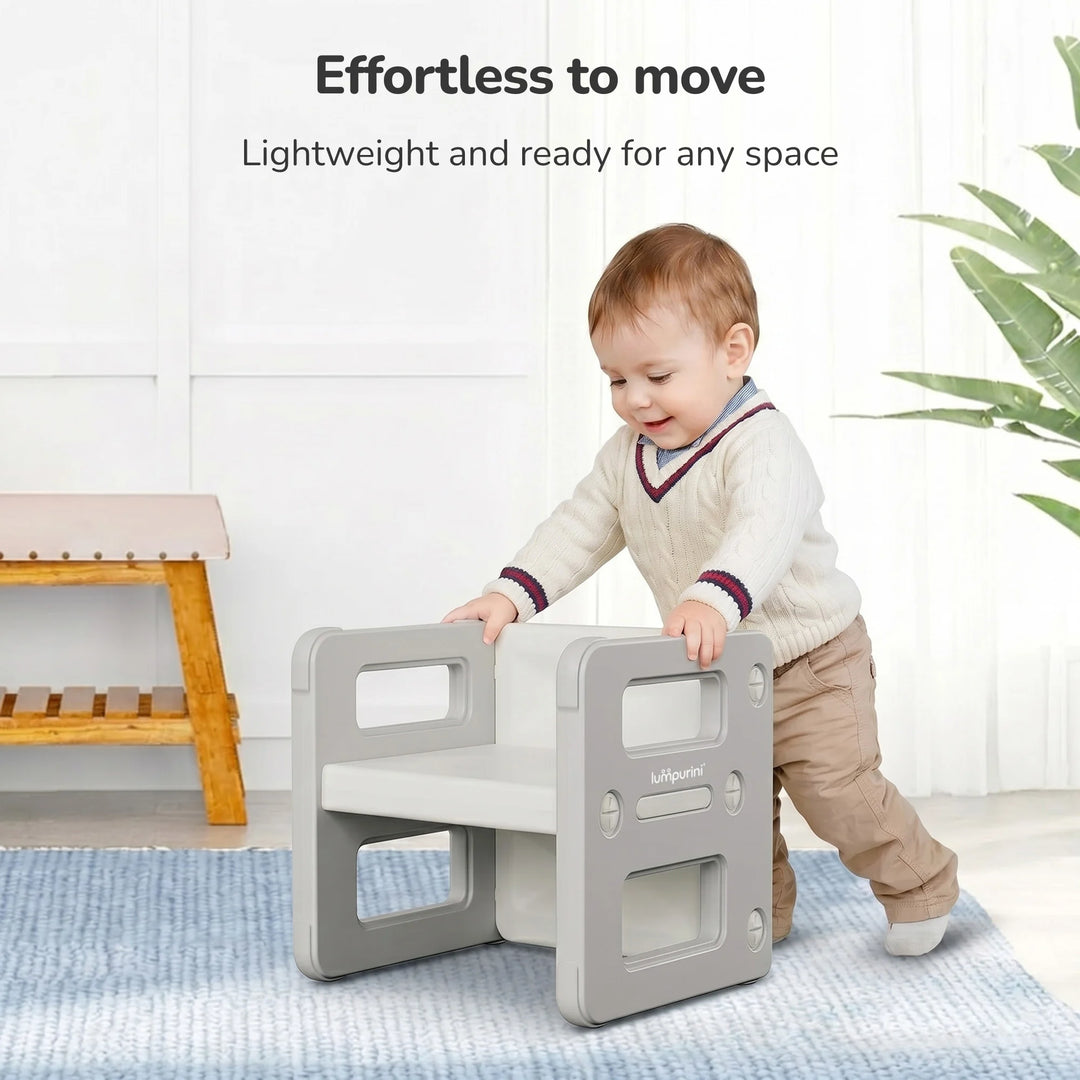 5-IN-1 CHILDREN'S TABLE AND TWO CHAIRS SET FOR LEARNING AND CREATIVITY