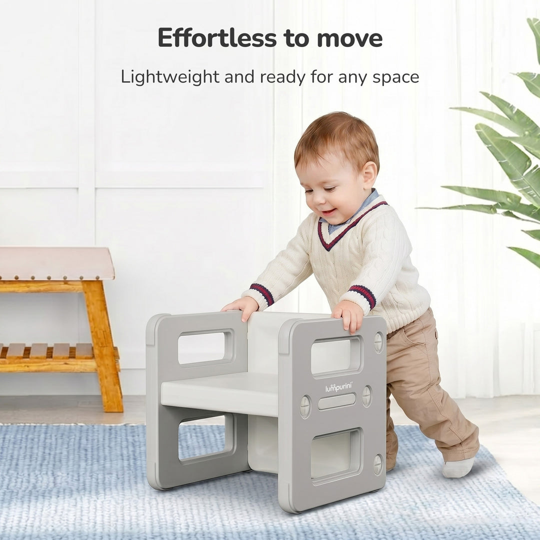 5-IN-1 CHILDREN'S TABLE AND CHAIR TRANSFORMER SET FOR STUDY AND CREATIVITY