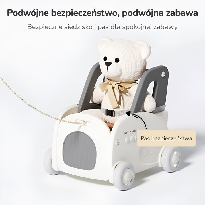 PCHACZ CHODZIK JEŹDZIK WÓZEK 4W1 ORGANIZER NA ZABAWKI REGULACJA PRĘDKOŚCI