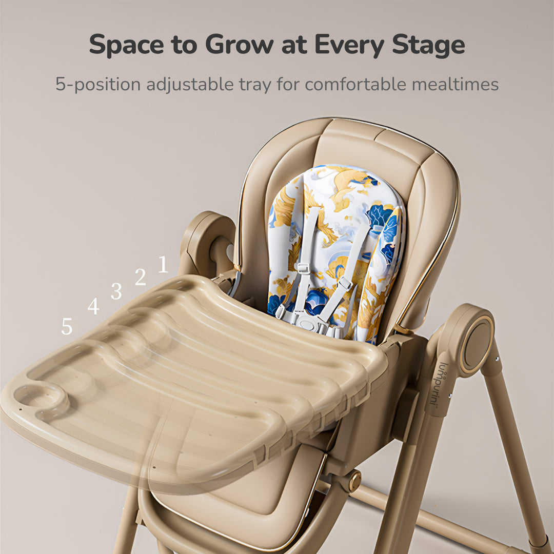 3-IN-1 BABY HIGH CHAIR: RECLINER, BOUNCER, AND ADJUSTABLE FEEDING CHAIR