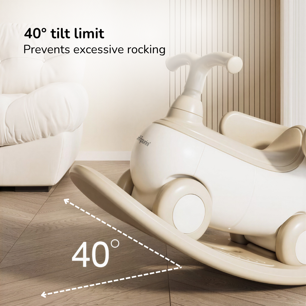 4-IN-1 ROCKING HORSE RIDE-ON TOY – BALANCE BIKE & RIDE-ON WITH PUSH HANDLE
