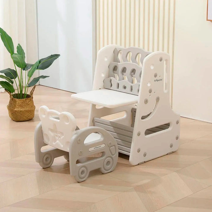 MULTIFUNCTIONAL CHILDREN'S TABLE AND CHAIR SET – LEARNING AND CREATIVITY SET