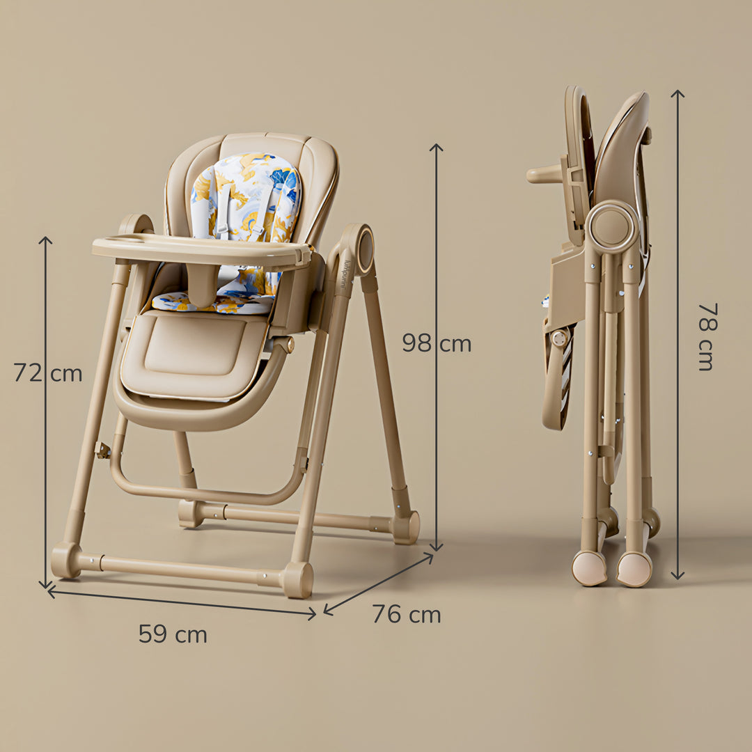 3-IN-1 BABY HIGH CHAIR: RECLINER, BOUNCER, AND ADJUSTABLE FEEDING CHAIR