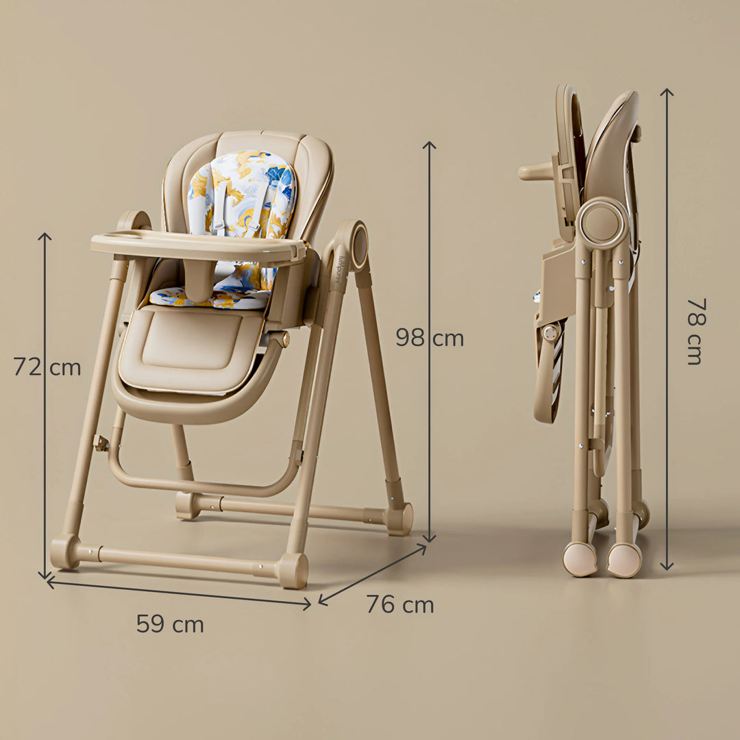 3-IN-1 BABY HIGH CHAIR: RECLINER, BOUNCER, AND ADJUSTABLE FEEDING CHAIR