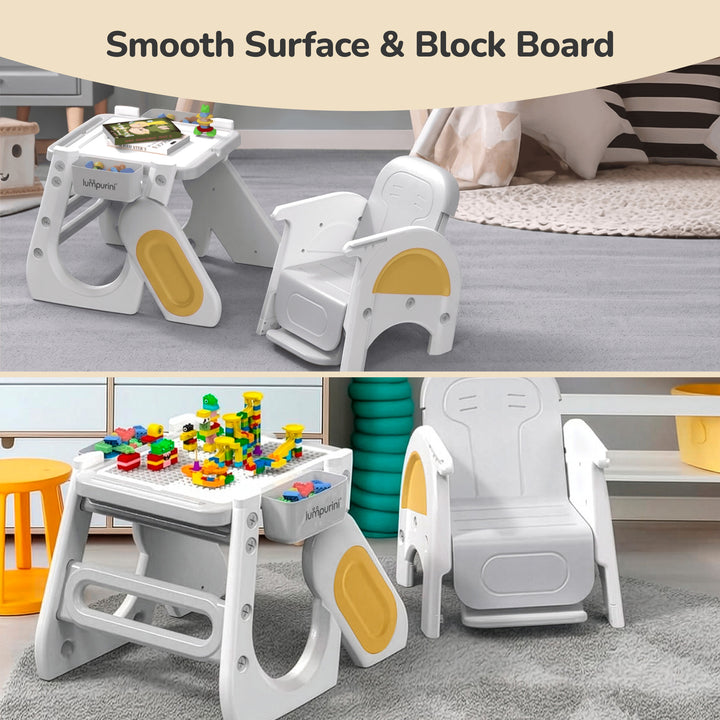 5-IN-1 CONVERTIBLE BABY HIGH CHAIR & ACTIVITY CENTER: FEEDING, LEARNING, AND CREATIVE PLAY