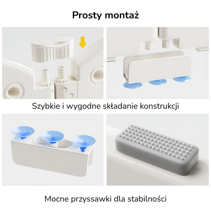 Domek do zabawy dla dzieci Lumpurini Nino Casa – domek ogrodowy z pojemnikami, stolikiem i daszkiem