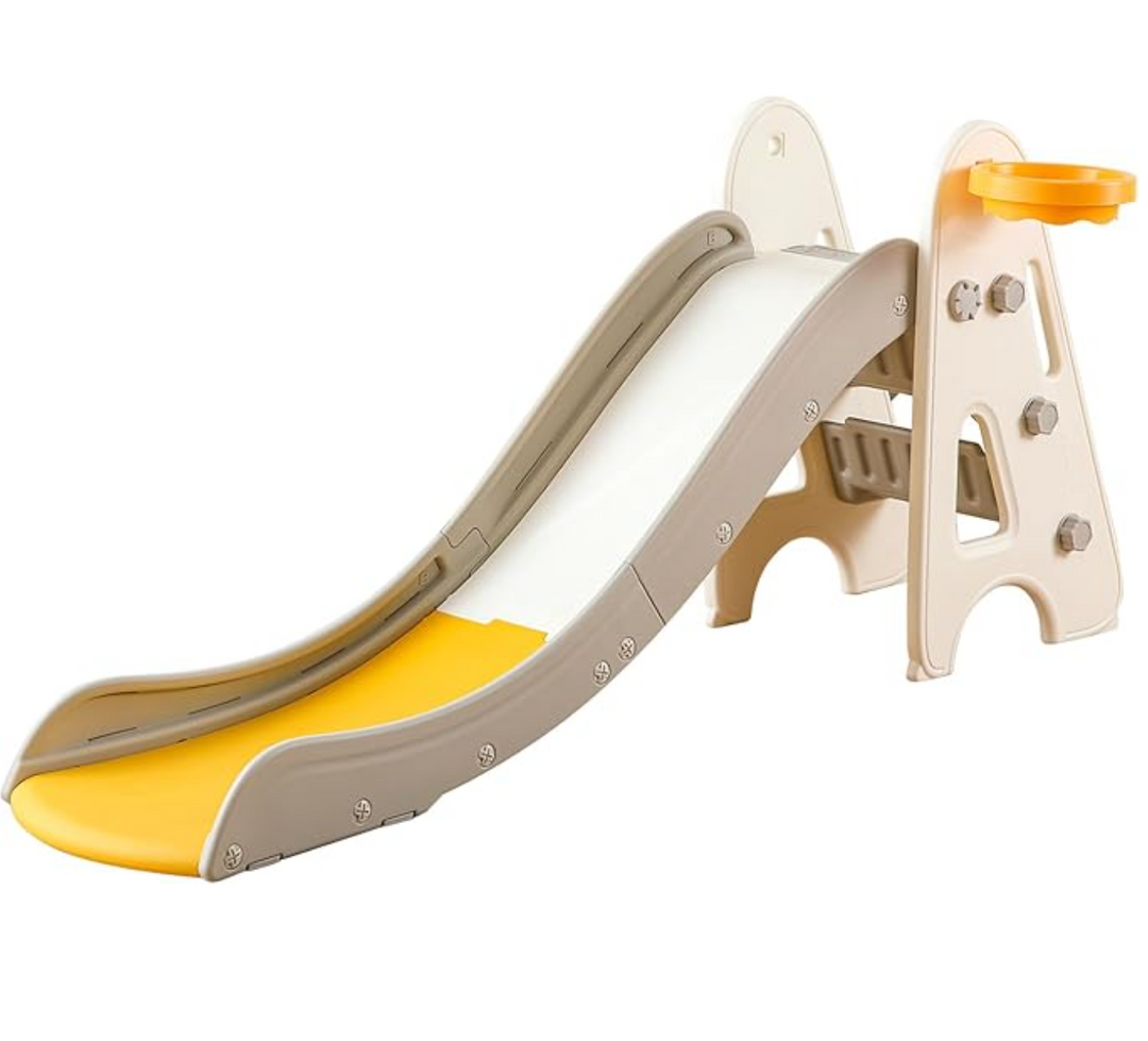 Lumpurini Nollano Kids Slide — Penguin Theme, HDPE, 175×47×77 cm (Indoor). (Alibaba)