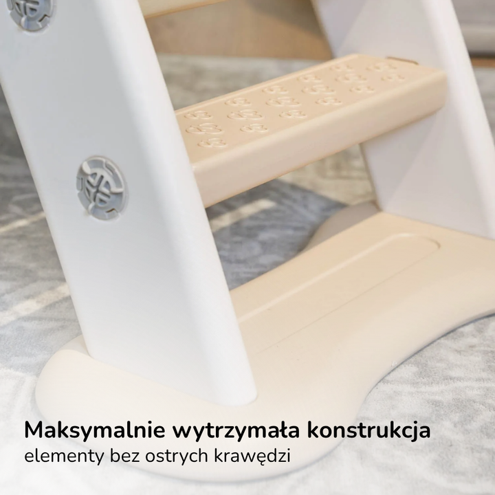 Zjeżdżalnia dla dzieci Lumpurini Pomposa – plastikowa ślizgawka ze schodkami do domu i ogrodu