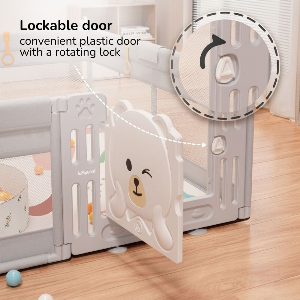 BABY PLAYPEN 120X180 – SAFE ACTIVITY CENTER & PLAY AREA WITH DOOR
