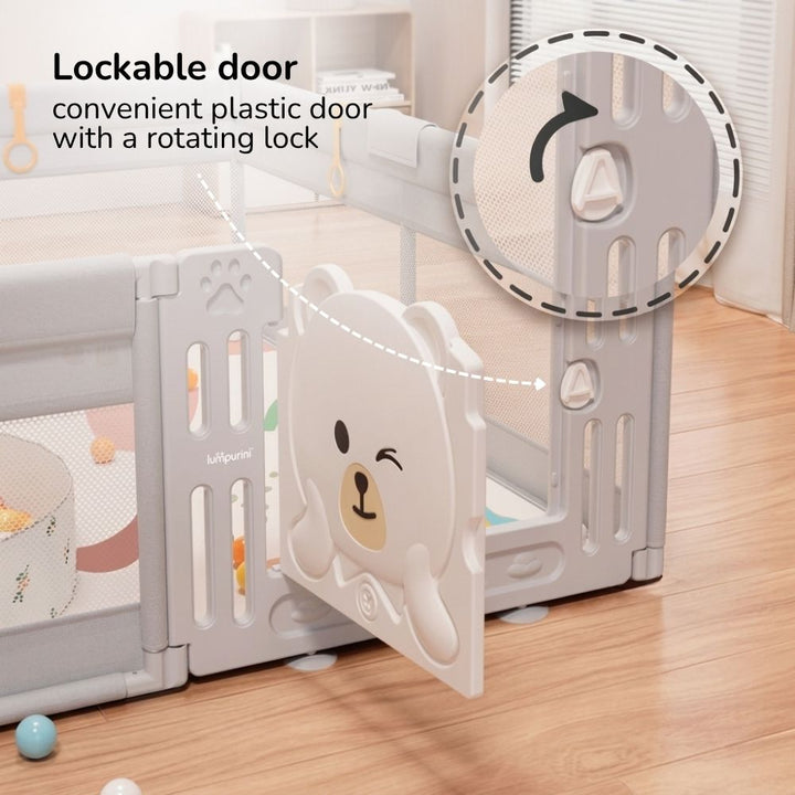 BABY PLAYPEN 120X180 – SAFE ACTIVITY CENTER & PLAY AREA WITH DOOR