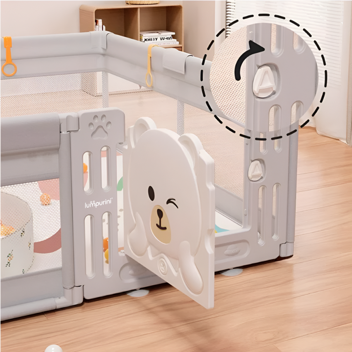 BABY PLAYPEN 120X180 – SAFE ACTIVITY CENTER & PLAY AREA WITH DOOR