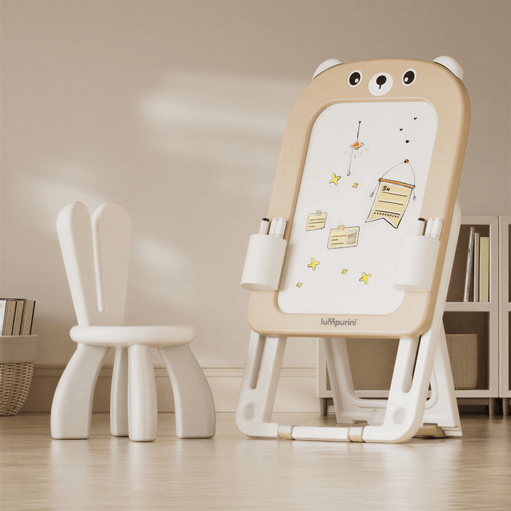 2-IN-1 MAGNETIC EDUCATIONAL KIDS BOARD + CHAIR + ACCESSORIES