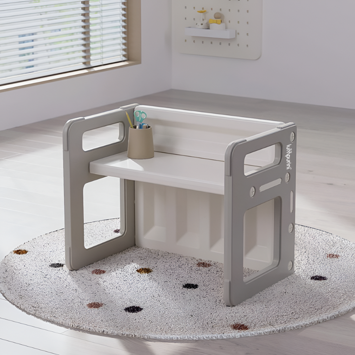 5-IN-1 CHILDREN'S TABLE AND TWO CHAIRS SET FOR LEARNING AND CREATIVITY