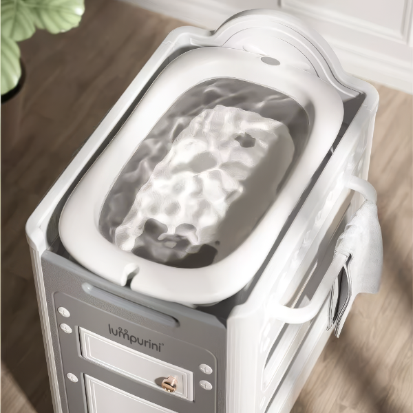 BABY CARE DRESSER - 2-IN-1 CHANGING TABLE WITH STORAGE SYSTEM