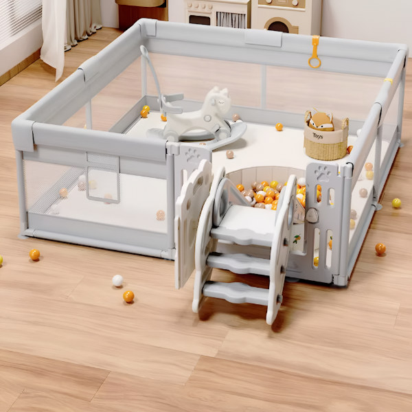 BABY PLAYPEN 150X180 – SAFE ACTIVITY CENTER & PLAY AREA WITH DOOR