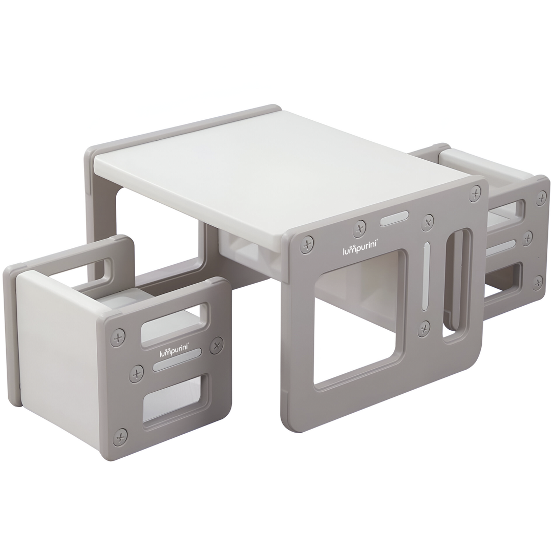 5-IN-1 CHILDREN'S TABLE AND CHAIR TRANSFORMER SET FOR STUDY AND CREATIVITY