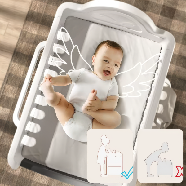 BABY CARE DRESSER - 2-IN-1 CHANGING TABLE WITH STORAGE SYSTEM